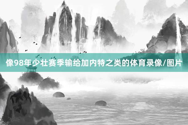 像98年少壮赛季输给加内特之类的体育录像/图片