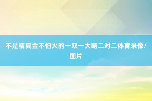 不是精真金不怕火的一双一大略二对二体育录像/图片