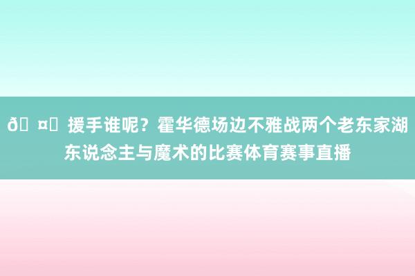 🤔援手谁呢？霍华德场边不雅战两个老东家湖东说念主与魔术的比赛体育赛事直播