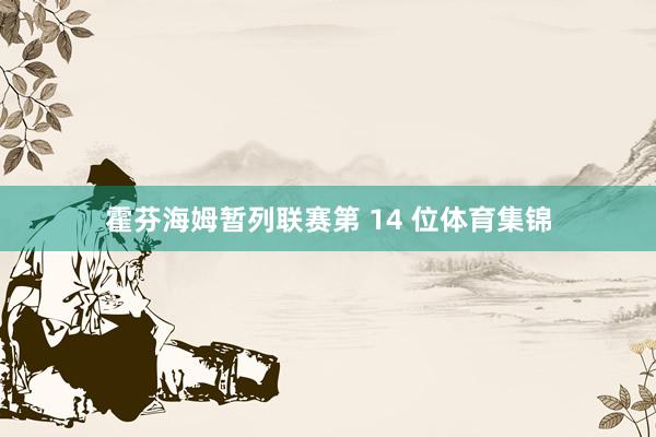 霍芬海姆暂列联赛第 14 位体育集锦
