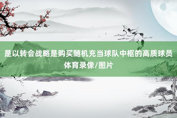 是以转会战略是购买随机充当球队中枢的高质球员体育录像/图片