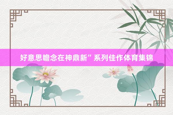 好意思瞻念在神鼎新”系列佳作体育集锦