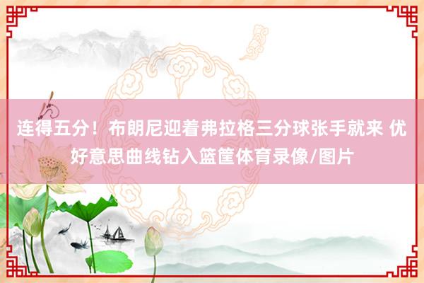 连得五分！布朗尼迎着弗拉格三分球张手就来 优好意思曲线钻入篮筐体育录像/图片