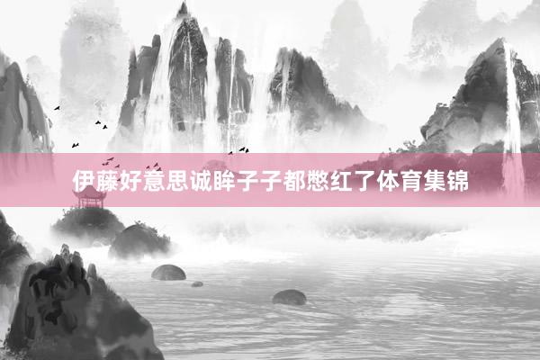 伊藤好意思诚眸子子都憋红了体育集锦