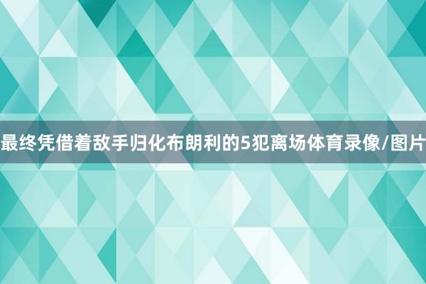 最终凭借着敌手归化布朗利的5犯离场体育录像/图片