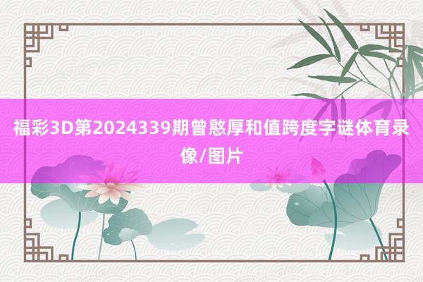 福彩3D第2024339期曾憨厚和值跨度字谜体育录像/图片