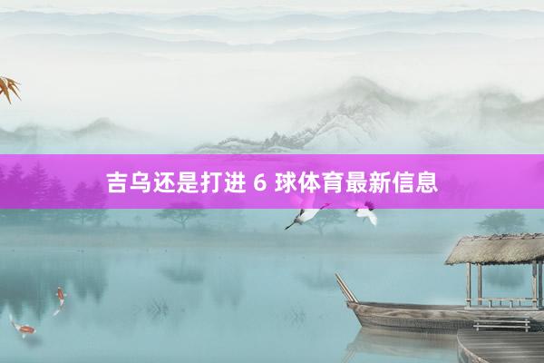 吉乌还是打进 6 球体育最新信息