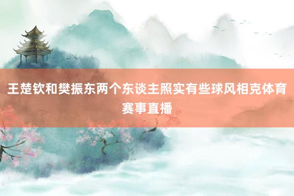 王楚钦和樊振东两个东谈主照实有些球风相克体育赛事直播