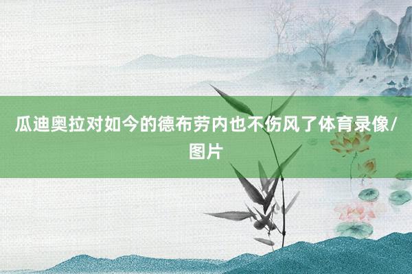 瓜迪奥拉对如今的德布劳内也不伤风了体育录像/图片