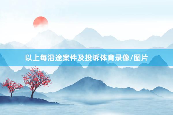 以上每沿途案件及投诉体育录像/图片