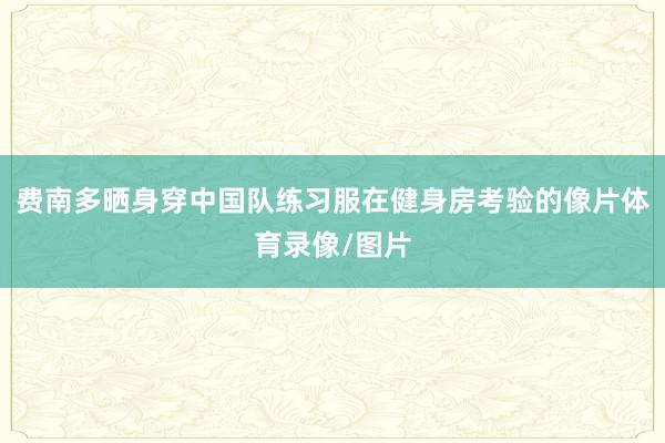 费南多晒身穿中国队练习服在健身房考验的像片体育录像/图片