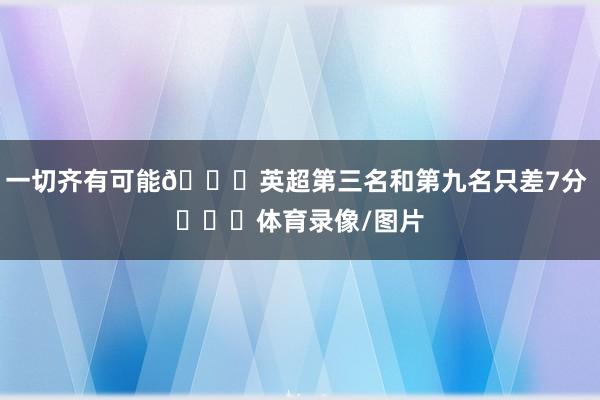 一切齐有可能😎英超第三名和第九名只差7分 体育录像/图片