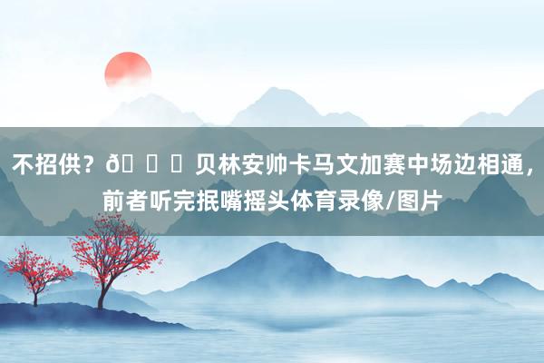 不招供？👀贝林安帅卡马文加赛中场边相通，前者听完抿嘴摇头体育录像/图片